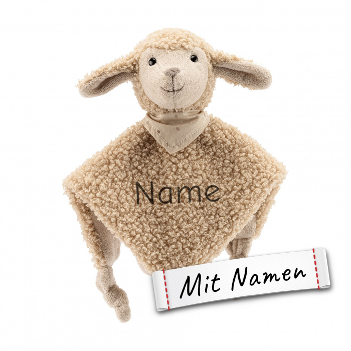 Sterntaler Schaf Flocke Schmusetuch mit Namen Bestickt, Baby Geschenk