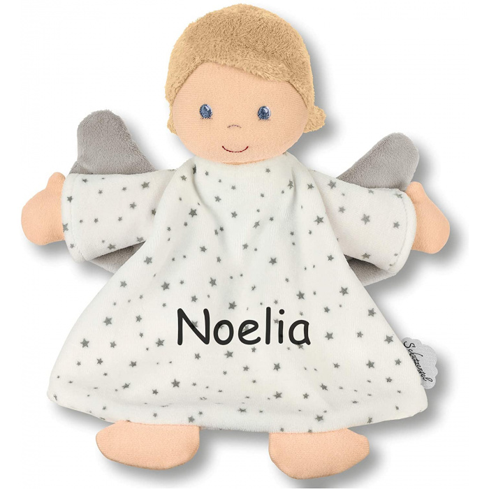 Schmusetuch Stern Schutzengel von Sterntaler, mit Namen bestickt