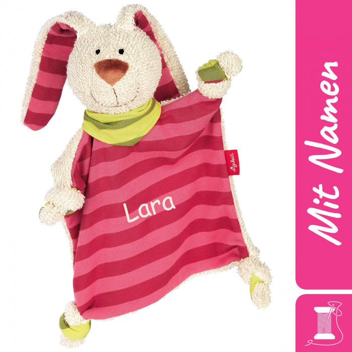 Sigikid Schnuffeltuch Hase, comforters, bestickt