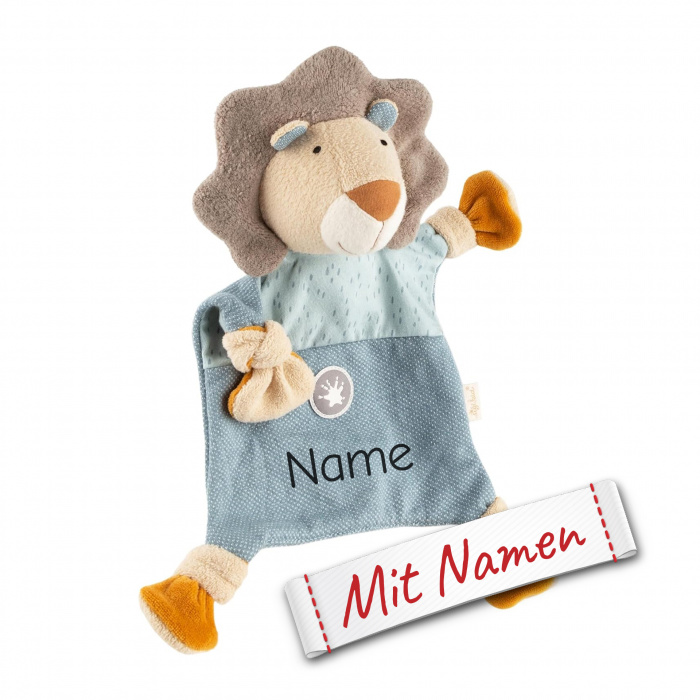 Sigikid Schnuffeltuch Löwe, Baby Edition, bestickt