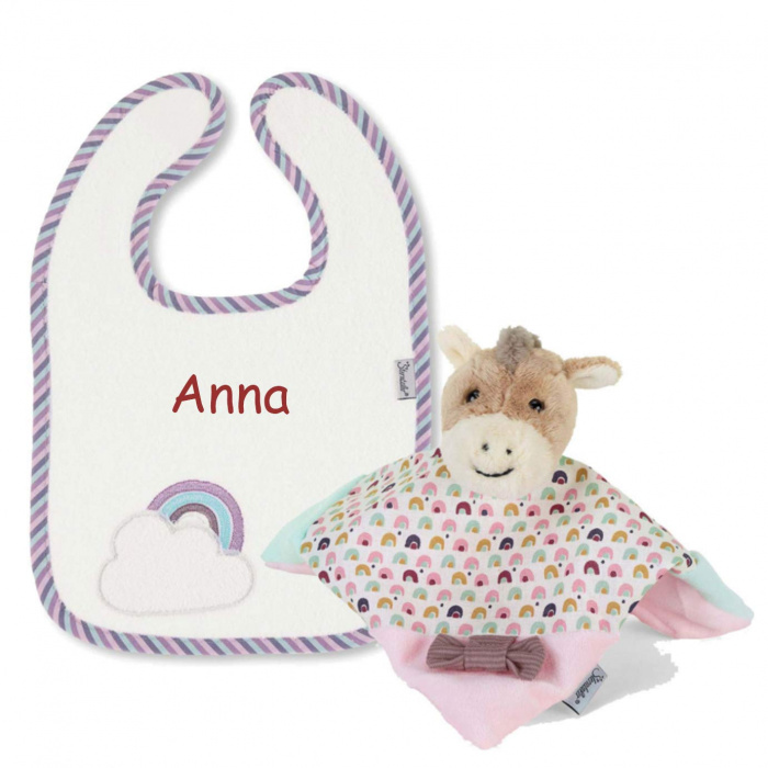 Sterntaler Geschenkset Pony Pauline, bestickt