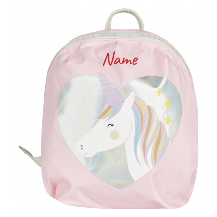 Sterntaler Einhorn Kindergartenrucksack mit Namen bestickt, Mädchen Rucksack personalisiert