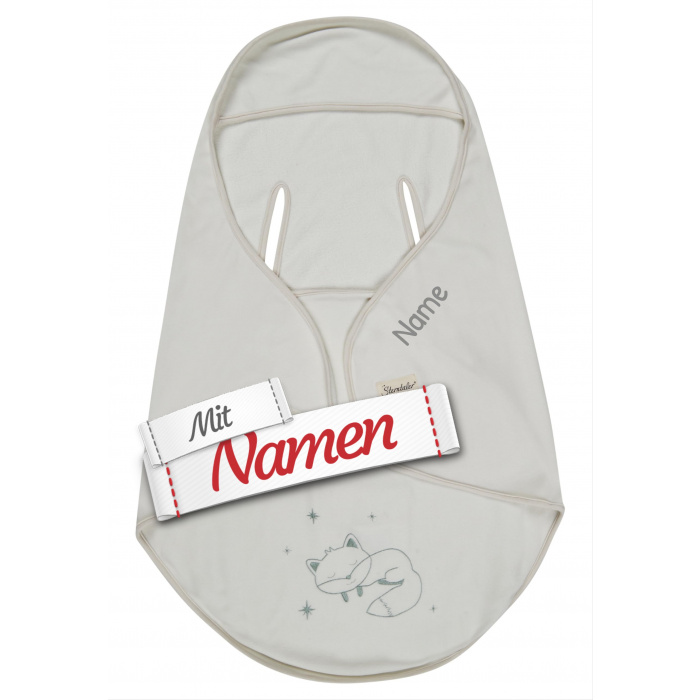 Sterntaler Einschlagdecke Fuchs Filou mit Namen bestickt, Geschenk zur Geburt