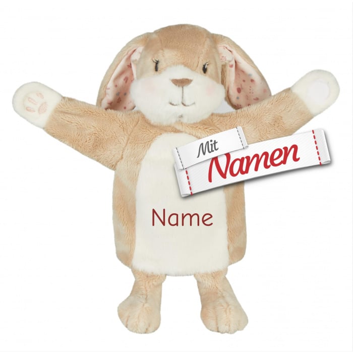 Sterntaler Handpuppe Hase Hanni fürs Lauflernrad, mit Namen bestickt, personalisiert