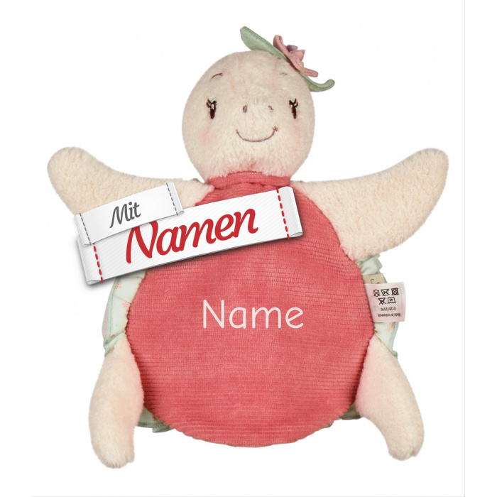 Sterntaler Kinder-Handpuppe Schildkröte Sally mit Namen bestickt, Babygeschenk für Mädchen