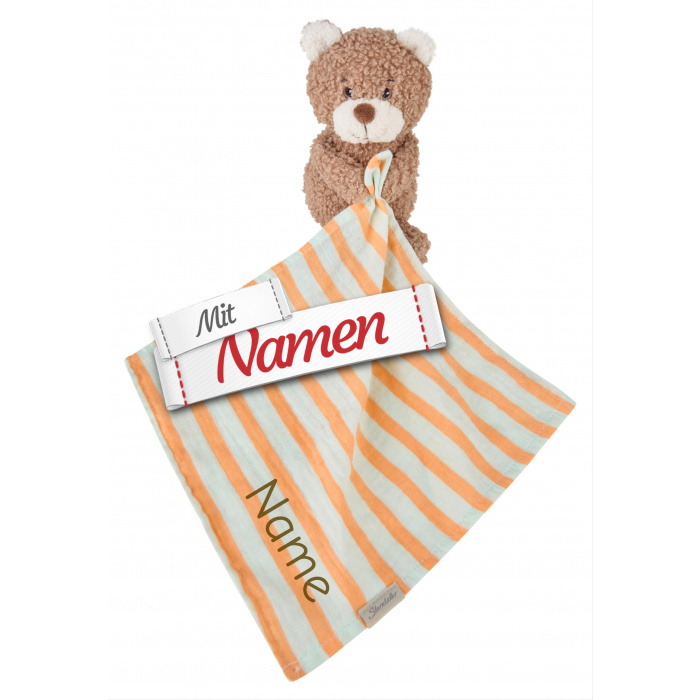 Sterntaler Schmusetuch Bär Bo bestickt mit Namen