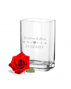 LEONARDO Hochzeit Vase 25x15, Liebespfeil