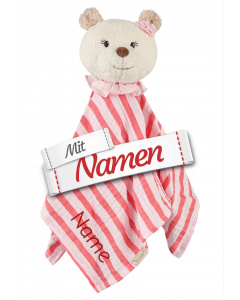 Babygeschenke: Sterntaler Schmusetuch B&auml;r Betty bestickt mit Namen