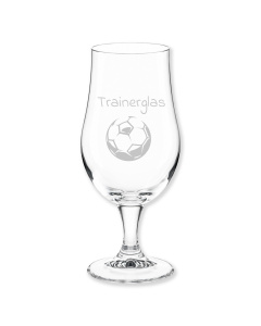 Fu&szlig;ball Bierglas graviert als Geschenkidee f&uuml;r M&auml;nner