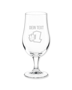 Geschenk f&uuml;r Sportler: Biertulpe mit Erster #1 Gravur