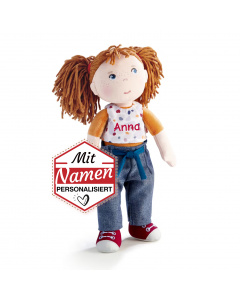 HABA Stoffpuppe Malou mit Namen, bestickt
