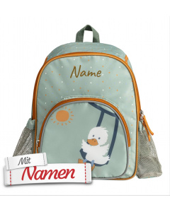 Kindergartenrucksack personalisiert Ente Edda Lou von Sterntaler mit Namen bestickt