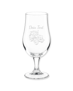 Personalisierbares Trecker Bierglas mit Gravur f&uuml;r M&auml;nner Geschenke
