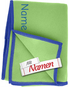 Sport Handtuch mit Namen bestickt, Mikrofaser Badetuch von Playshoes
