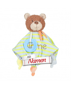 Sterntaler Babygeschenke, Schmusetuch B&auml;r Bob bestickt mit Namen