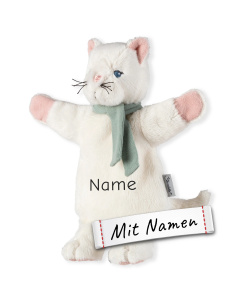 Sterntaler Katze Kinder Handpuppe-Schnuffeltuch mit Namen bestickt