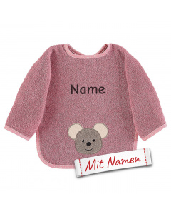 Sterntaler Lätzchen Ärmel Maus Mabel rosa/rot, bestickt