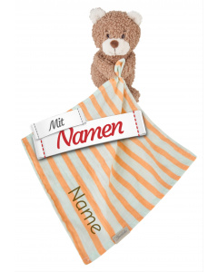 Sterntaler Schmusetuch B&auml;r Bo bestickt mit Namen