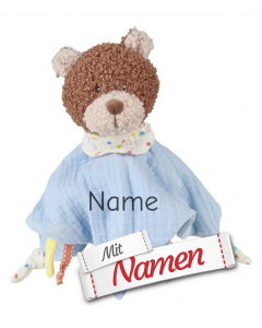 Sterntaler Schmusetuch B&auml;r Bob bestickt mit Namen