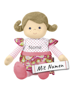 Sterntaler Stoffpuppe Gesa mit Namen bestickt
