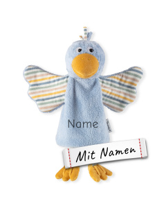 Sterntaler Vogel Kinder Handpuppe-Schnuffeltuch mit Namen bestickt