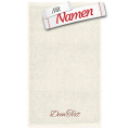 MÖVE Handtuch 50x100 Ivory (017), bestickt