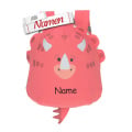 Lässig Dino Rose Kleinkind Rucksack mit Namen, perfekt als Kita-Geschenk für Mädchen, bestickt