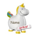 Personalisierte Spardose Einhorn LEONARDO - Kinder Geschenk zur Taufe / Geburtstag mit Gravur