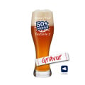 LEONARDO TAVERNA Bierglas mit Gravur, personalisiert mit Namen/Wunschtext, 0,33l, Geschenk für Papa zum Vatertag oder Geburtstag