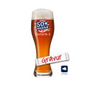LEONARDO Weizenglas TAVERNA mit Gravur, 500 ml, personalisiert mit Namen oder Wunschtext, Weißbierglas graviert