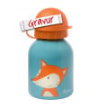 Sigikid Fuchs Trinkflasche 250ml mit Personalisierung, Geschenk für Kinder mit Gravur