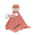 Sterntaler Kuscheltuch Eichhörnchen Enna, bestickt mit Namen, Schmusetuch Schnuffeltuch, Babygeschenk zur Geburt & Taufe, 35 cm