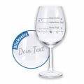 LALALO Rotweinglas XL Schlechter Guter Tag, mit Gravur personalisiert mit Namen Wunschtext, 580 ml, Geschenk für Kollegin Freundin