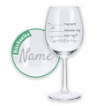 LALALO Weinglas Stimmungsbarometer, mit Namen graviert, Guter Tag Schlechter Tag, personalisiert mit Wunschname, Geschenk mit Gravur