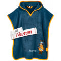 Badeponcho Kinder mit Namen bestickt, DIE MAUS als Pirat, Frottee, Gr. S bis 4 Jahre
