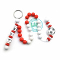 LALALO Fußball Rechenkette Rot/Weiß mit Namen geprägt, Geschenk zur Einschulung & Schulanfang, Rechenkette bis 20 für Erstklässler