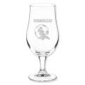 Fußballspieler Bierglas graviert als Geschenk für Fußballtrainer mit Gravur