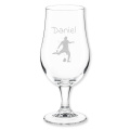 Geburtstagsgeschenk für Fußballer: Bierglas mit Gravur