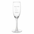Geschenk zum Abitur Mädchen: Sektglas mit Daumen Hoch Gravur