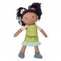 HABA Stoffpuppe Cari, mit Namen bestickt, Geschenk zur Geburt oder Taufe, Babypuppe für Kinder ab 18 Monate, 30 cm