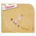 Kapuzenhandtuch personalisiert GIRAFFE Kaya Giraffe von Sterntaler mit Namen bestickt