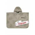 Kinder Poncho personalisiert – Sterntaler Badeponcho Löwe Leo mit Namen bestickt aus 100% Baumwolle