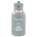 Kinder Trinkflasche mit Gravur Fisch – Trixie Mr. Shark mit Namen, Edelstahl 350 ml