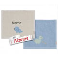 Kinderhandtuch mit Namen Dinosaurier Dino Rexi von Sterntaler bestickt im 2er Pack
