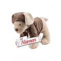 Kuscheltier mit Namen HUND Lucky von Sterntaler, bestickt auf Hoodie-Rücken