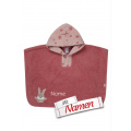 Poncho Hanni Hase mit Namen bestickt von Sterntaler