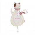 Schmusetuch personalisiert mit Namen, Katze Jill, Schnuffeltuch mit Schnullerhalter