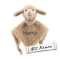 Sterntaler Schaf Flocke Schmusetuch mit Namen Bestickt, Baby Geschenk