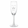Sektglas mit Prinzessin Krone Gravur für Abitur Geschenke Mädchen