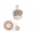 Spieluhr Baby personalisiert mit Namen, Hochlandrind Chou, Holzring graviert, Babygeschenk